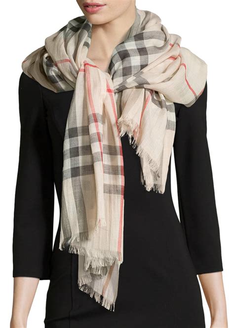 burberry giant check gauze scarf stone|Shop Burberry Giant Check Gauze Scarf .